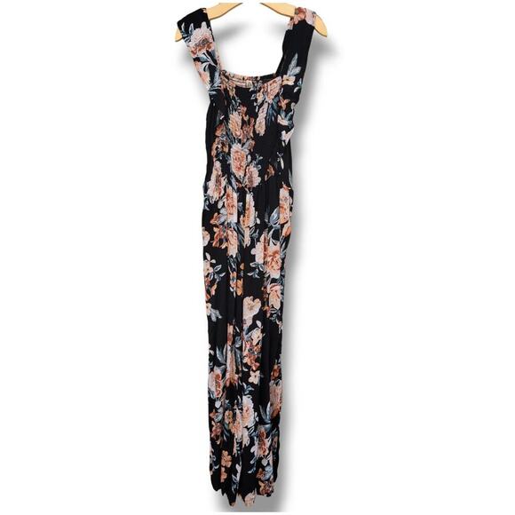 American Rag Cie women's black floral sleeveless jumpsuit  - medium - Picture 1 of 8